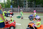 MŠ - Mobilní dopravní hřiště, žlutá třída (21. 6. 2017)